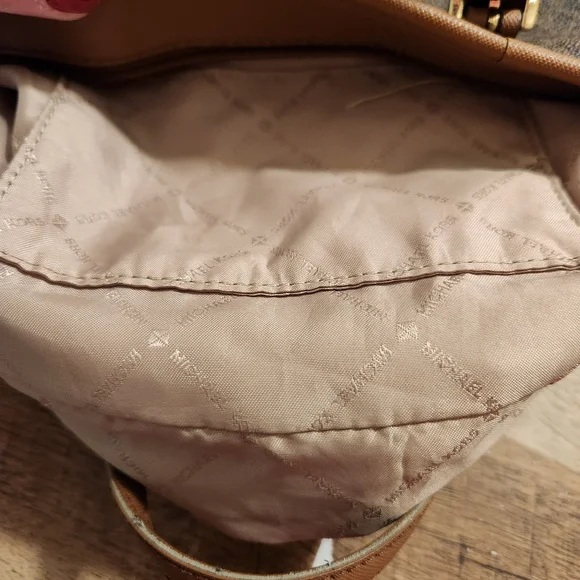 Michael Kors Dark Brown Signature Tote - Picture 8 of 16